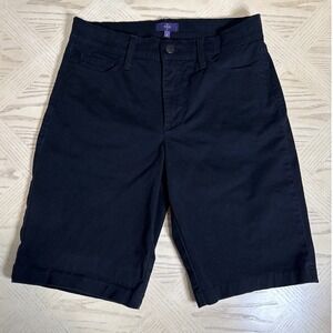 NYDJ Not Your Daughters Jeans‎ Shorts Black Bermuda Casual Lift Tuck Womens 6